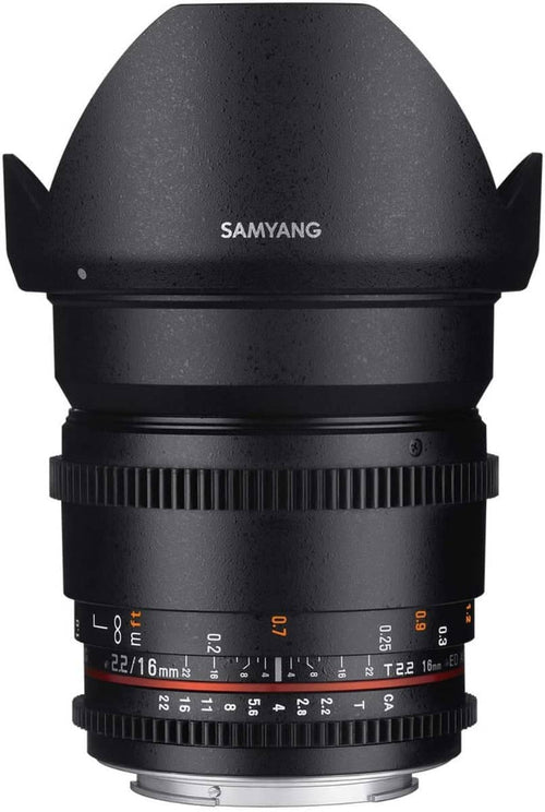Samyang 16mm T2.2 VDSLR UMC II APS-C Sony E Video Lens