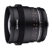 Samyang 85mm T1.5 MK2 VDSLR Full Frame Cinema Lens - Sony FE Mount