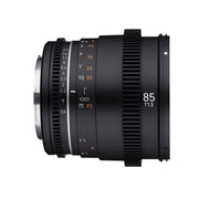 Samyang 85mm T1.5 MK2 VDSLR Full Frame Cinema Lens - Sony FE Mount