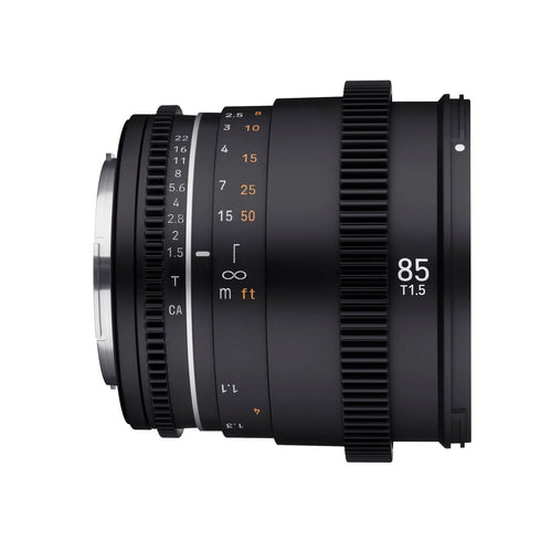 Samyang 85mm T1.5 MK2 VDSLR Full Frame Cinema Lens - Sony FE Mount