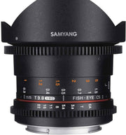 Samyang 8mm T3.8 Fisheye VDSLR UMC II MFT Video Lens