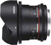 Samyang 8mm T3.8 Fisheye VDSLR UMC II MFT Video Lens