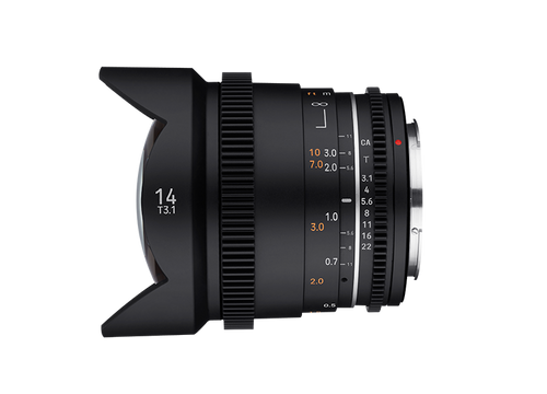 Samyang 14mm T3.1 MK2 VDSLR Full Frame Cinema Lens - MFT Mount