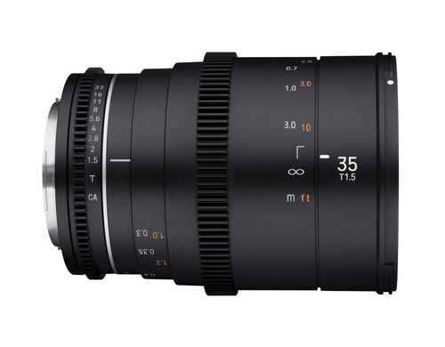 Samyang 35mm T1.5 MK2 VDSLR MFT Full Frame Cinema Lens - MFT Mount