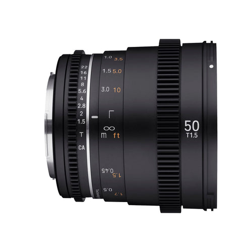 Samyang 50mm T1.5 MK2 VDSLR MFT Full Frame Cinema Lens - MFT Mount