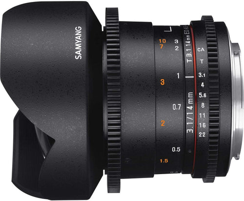 Samyang 14mm T3.1 VDSLR UMC II Full Frame Cinema Lens - Fuji X Mount