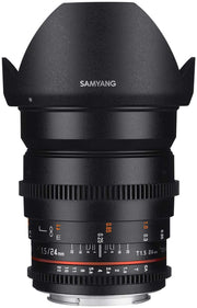 Samyang 24mm T1.5 VDSLR UMC II Full Frame Cinema Lens - Fuji X Mount