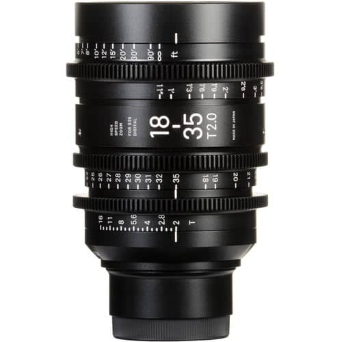 Sigma 18-35mm T2 Metric Cine Lens for Sony E-Mount