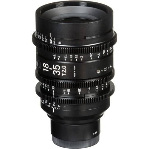 Sigma 18-35mm T2 Metric Cine Lens for Sony E-Mount