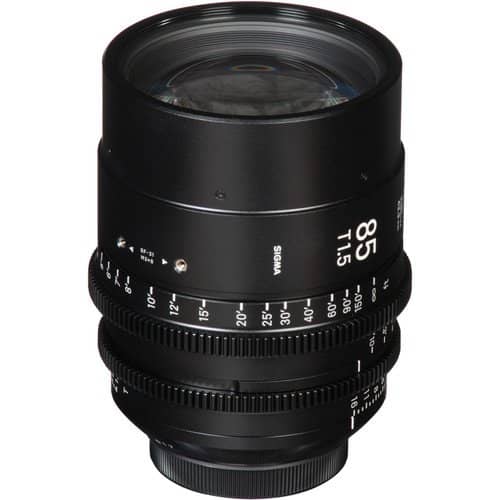 Sigma 85mm T1.5 Fully Luminous Feet Cine Lens for Canon EF Mount