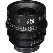 Sigma 35mm T1.5 Cine Lens Fully Luminous Feet for Canon EF Mount