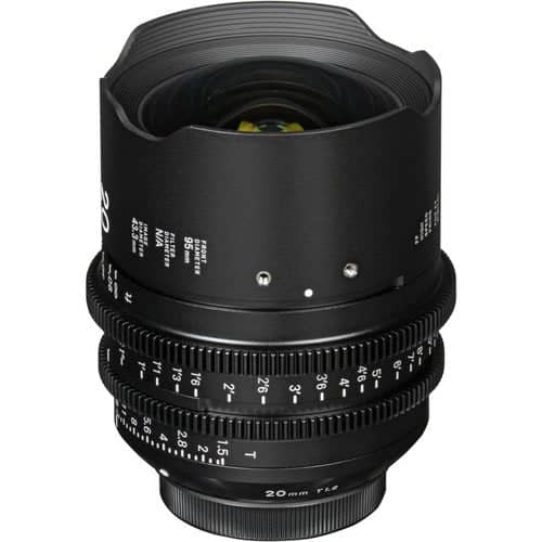 Sigma 20mm T1.5 Cine Lens for Sony E-Mount