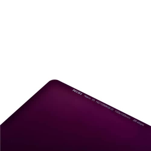 Nisi 100x100mm Nano IR Neutral Density filter ‚Äì ND1000K (6.0) ‚Äì 20 Stop Black Hole