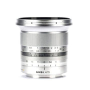 NiSi 15mm f/4 Sunstar Wide Angle ASPH Lens in SIlver (Fujifilm X Mount)