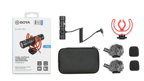 BOYA BY-MM1 Pro Stereo/Mono Switchable Shotgun Microphone
