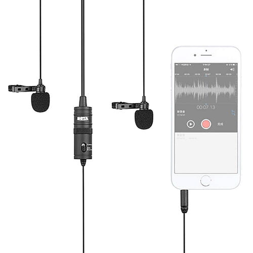 BOYA BY-M1DM Dual Omni-directional Lavalier Mic