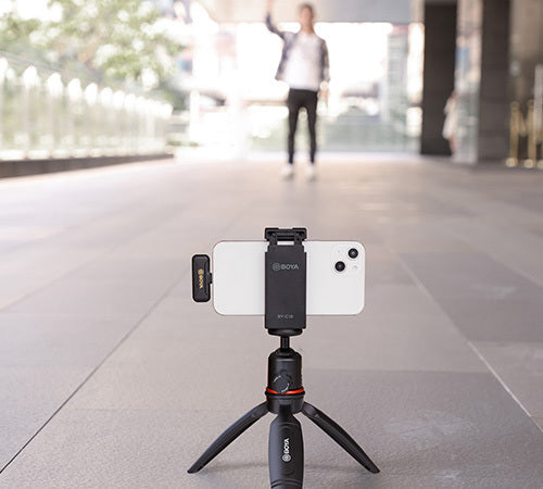 BOYA BY-WM3T2-D1 2.4G Mini Wireless Microphone for iOS Devices 1+1