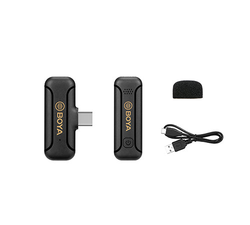 BOYA BY-WM3T2-U1 2.4G Mini Wireless Microphone for Android Devices 1+1