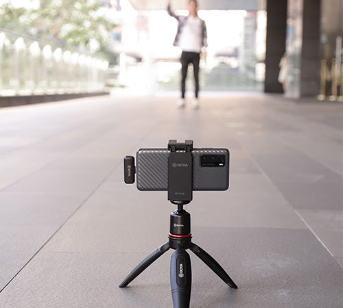 BOYA BY-WM3T2-U1 2.4G Mini Wireless Microphone for Android Devices 1+1