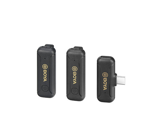 BOYA BY-WM3T2-U2 2.4G Mini Wireless Microphone for Android Devices 1+2