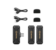 BOYA BY-WM3T2-U2 2.4G Mini Wireless Microphone for Android Devices 1+2