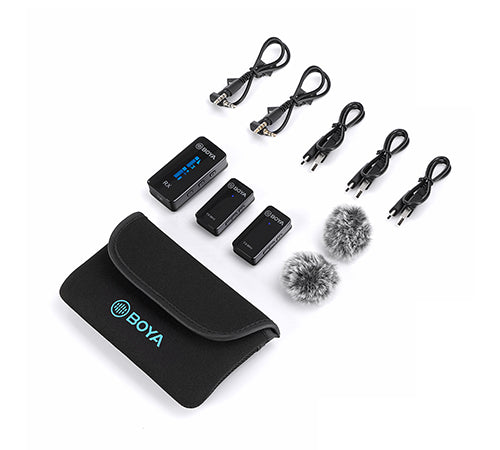 BOYA BY-XM6-S2 Mini 2.4GHz Dual Channel Wireless Microphone (1+2 with Mini TX)