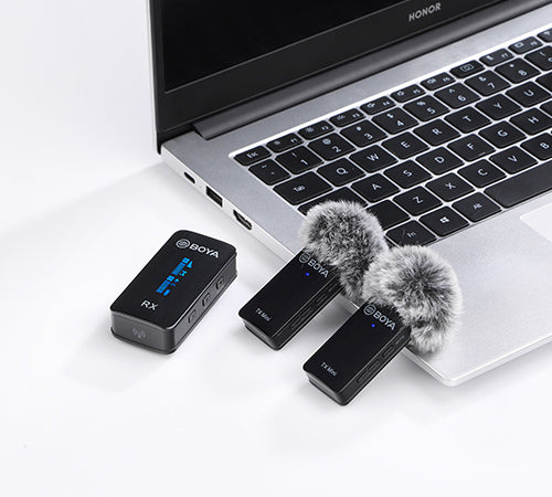 BOYA BY-XM6-S2 Mini 2.4GHz Dual Channel Wireless Microphone (1+2 with Mini TX)
