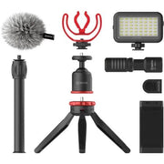 BOYA BY-VG350 Vlogging Kit 2 incl. Mini Tripod, BY-MM1+ Mic, LED Light & Cold Shoe Mount