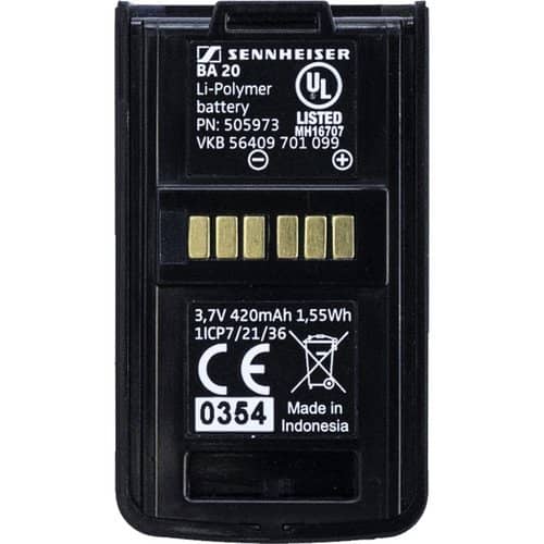 Sennheiser BA 20 Recharging Battery Pack for AVX EKP
