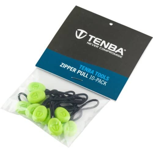 Tenba Tools Zipper Pulls - Pack of 10 - Lime