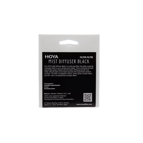 Hoya 67mm Mist Diffuser Black No 0.5 Filter