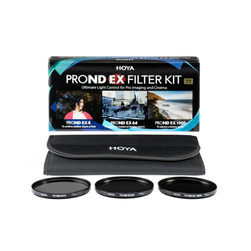 Hoya 77mm Pro ND EX 8 / 64 / 1000 Filter Kit