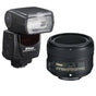 Nikon Speedlight Portrait Pack with SB-700 AF Speedlight and AF-S 50mm f/1.8G Lens