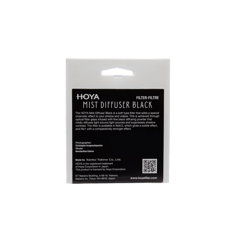 Hoya 82mm Mist Diffuser Black No 1 Filter