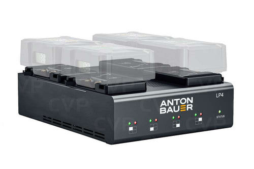 Anton Bauer Charger LP4 Quad Gold Mount low profile priority-based simultaneous four position