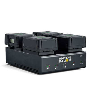 Anton Bauer Charger LP4 Quad V-Mount low profile priority-based simultaneous four position