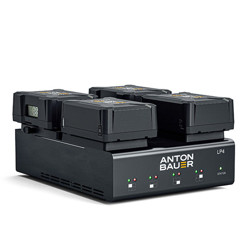 Anton Bauer Charger LP4 Quad V-Mount low profile priority-based simultaneous four position