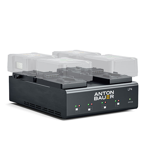 Anton Bauer Charger LP4 Quad V-Mount low profile priority-based simultaneous four position