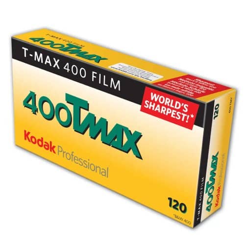 Kodak T-Max 400 Black and White Negative Film (120 Roll Film, 5-Pack)