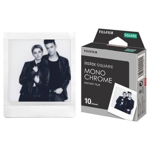 Instax SQUARE Monochrome Film 10 Pack Suitable for Instax SQUARE Range