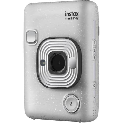 Fujifilm Instax Mini LiPlay Hybrid Instant Camera (Stone White)
