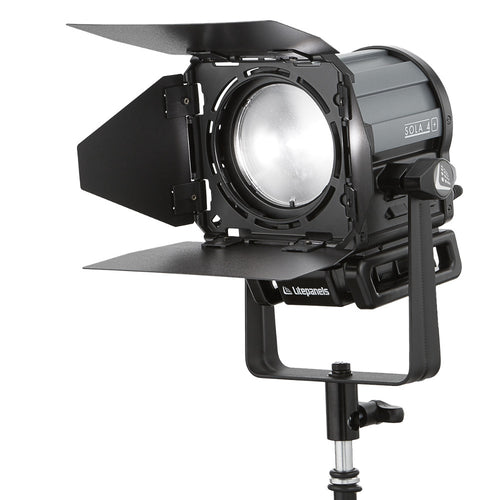 Litepanels Sola 4+ Daylight Fresnel Traveler Kit w/ Barndoor, stands, Trolley Case Litepanels