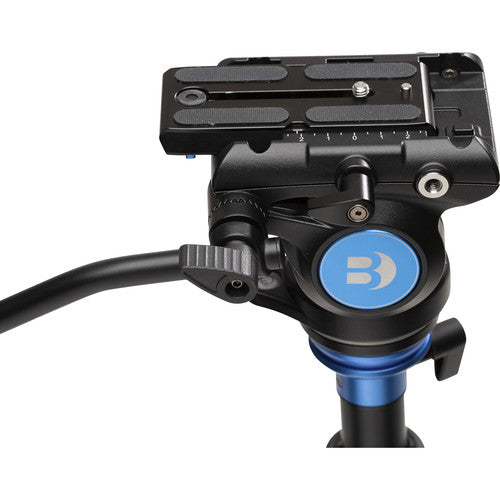 Benro A2573F Aluminum Single Tube Tripod with S4Pro Fluid Video Head