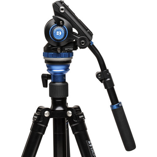 Benro A2573F Aluminum Single Tube Tripod with S6Pro Fluid Video Head