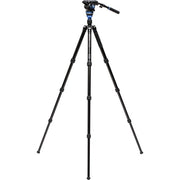 Benro A3883 Reverse-Folding Aluminum Travel Tripod with S6Pro Fluid Video Head