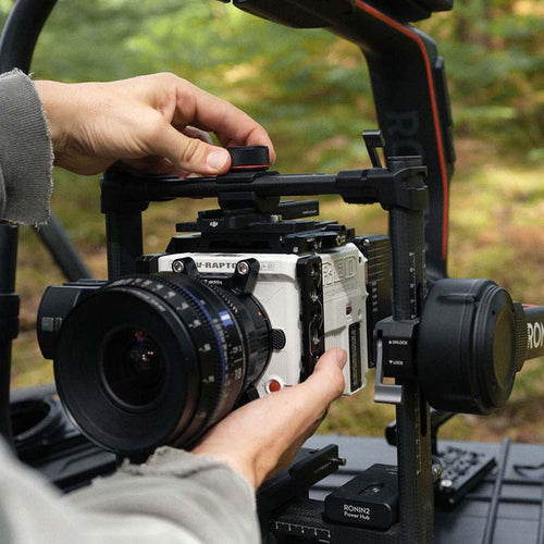 Bright Tangerine LeftField 3 QR Baseplate (DJI Ronin 2) for RED V-RAPTOR
