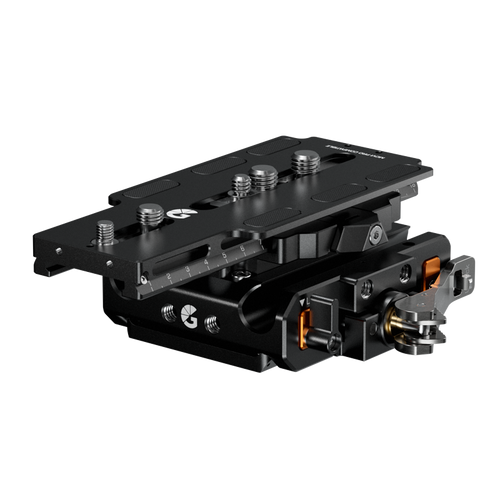 Bright Tangerine LeftField 3 QR Baseplate (Freefly Movi) for RED V-RAPTOR