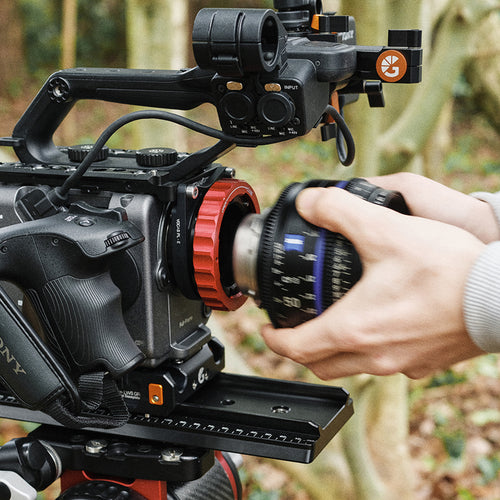 Bright Tangerine Vocas E-PL Adapter Mk II Support for Sony FX6