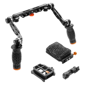 Bright Tangerine LeftField 3 KASBAH System - Shoulder Pad + 15mm LWS/Studio Handle Kit