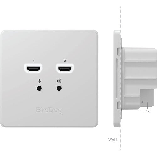 BirdDog Wallplate Dual Output (Note: Does Not Currently Decode NDI HX|HX2|HX3 Feeds)